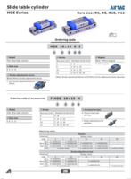 HGS SERIES: SLIDE TABLE CYLINDERS